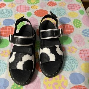 Doc Martens Voss Black and White Sandals